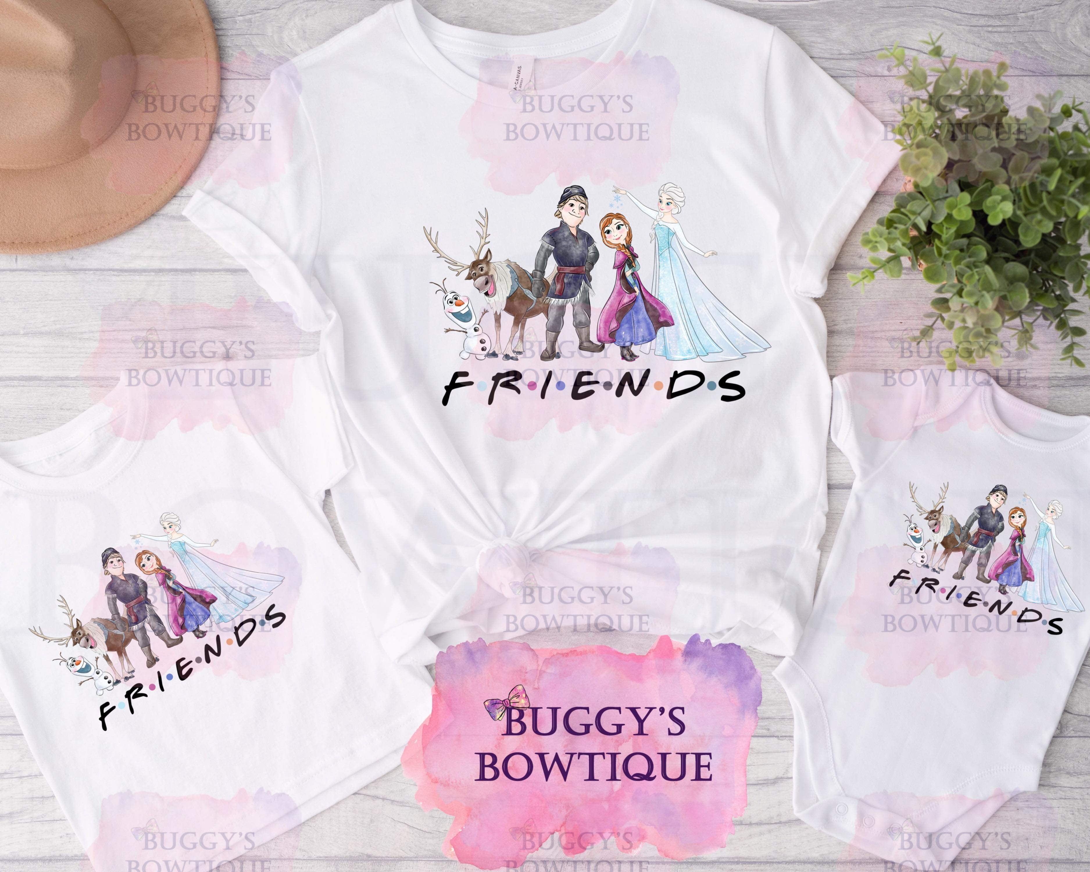 Ice Friends Sublimation/ DTF/ BLEACHED Shirts, Onesies, Sweatshirts- MULTIPLE COLORS