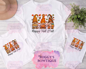 Happy Fall Y’all Sublimation/ DTF/ BLEACHED Shirts, Onesies, Sweatshirts- MULTIPLE COLORS