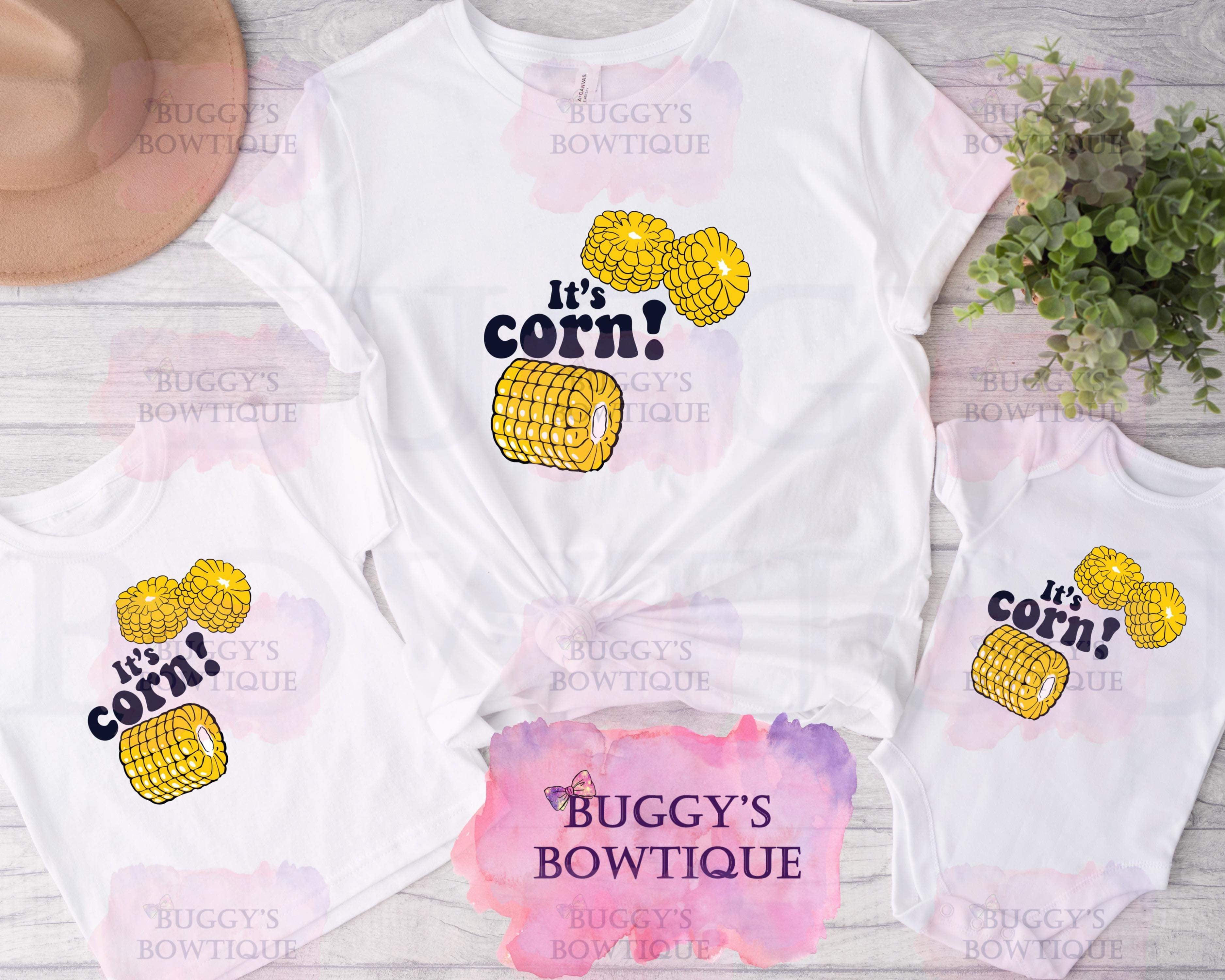 It’s corn Sublimation/ DTF/ BLEACHED Shirts, Onesies, Sweatshirts- MULTIPLE COLORS