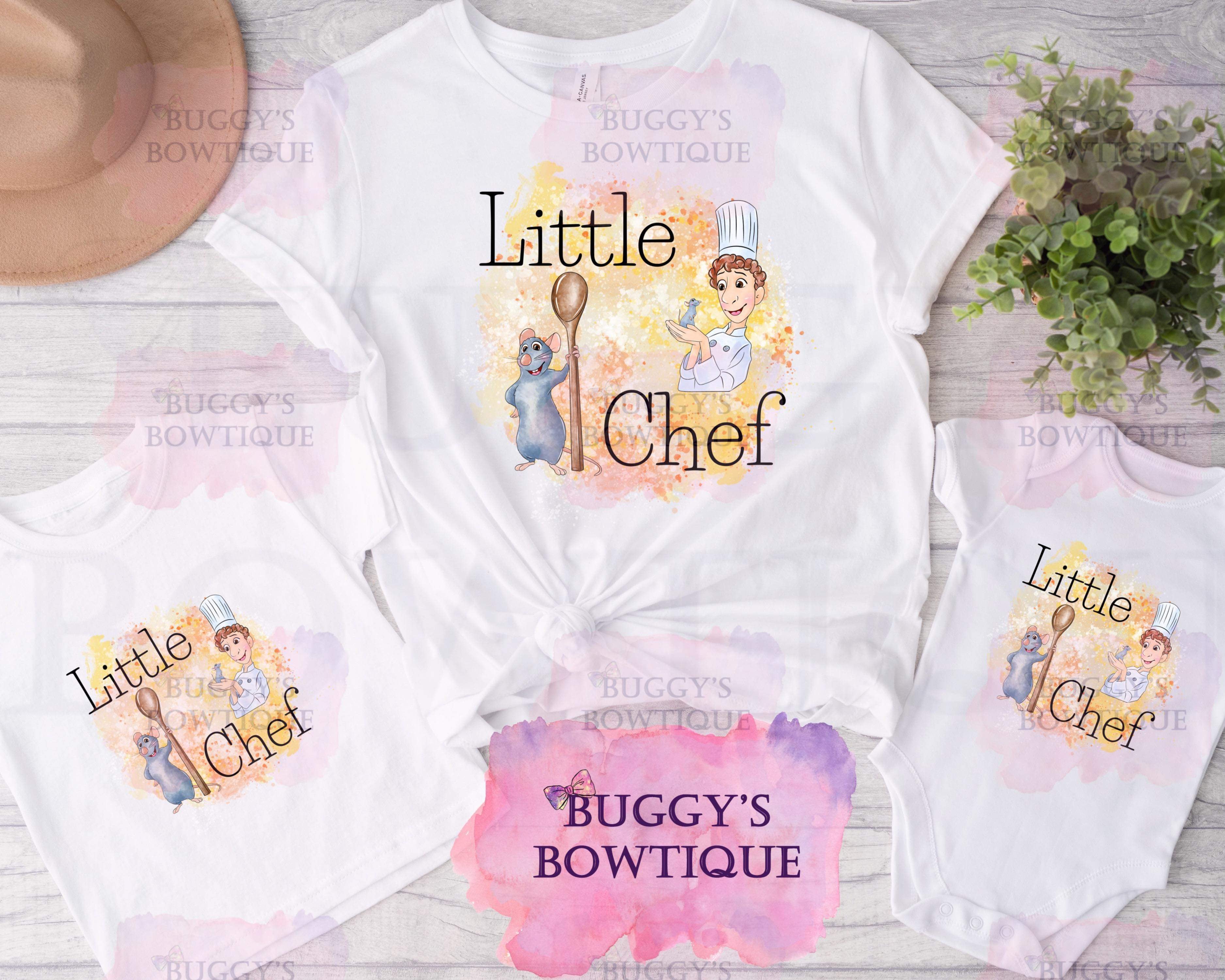 Little chef Sublimation/ DTF/ BLEACHED Shirts, Onesies, Sweatshirts- MULTIPLE COLORS