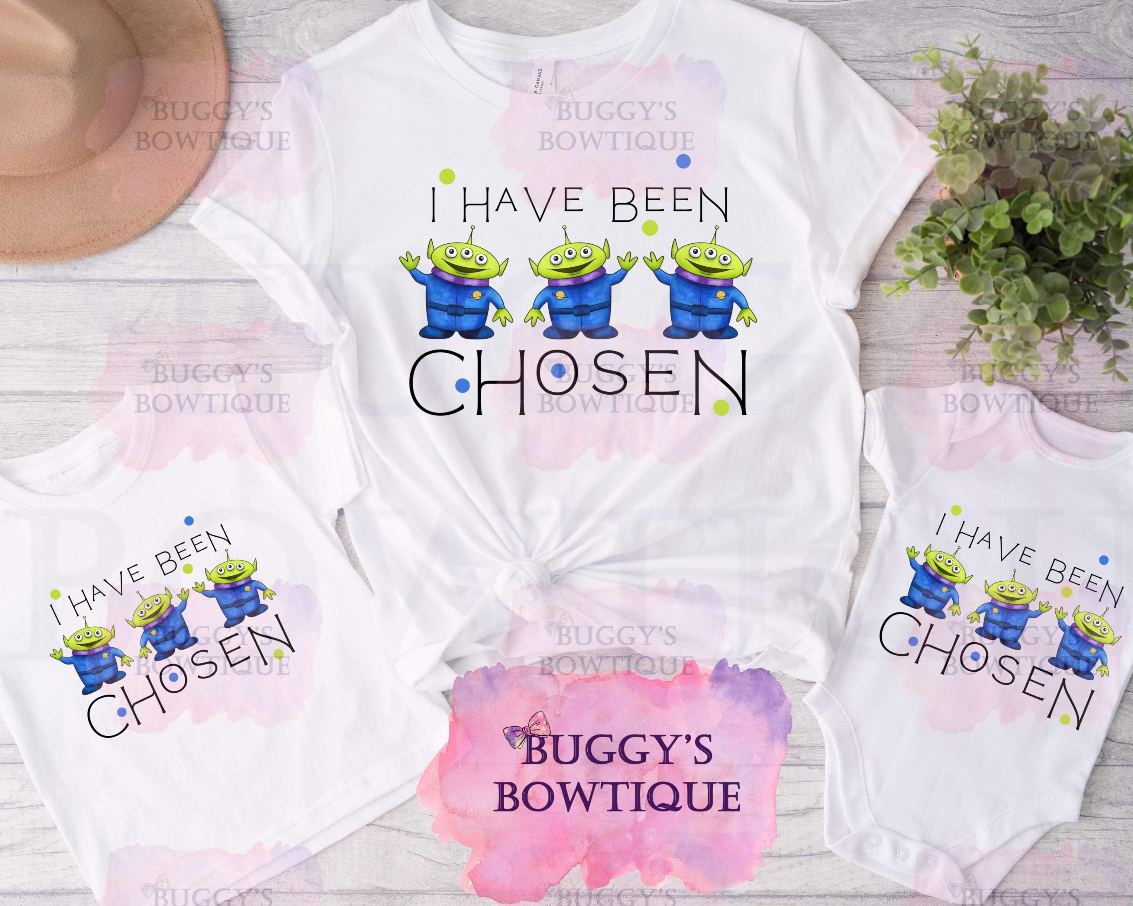 I have been chosen Sublimation/ DTF/ BLEACHED Shirts, Onesies, Sweatshirts- MULTIPLE COLORS