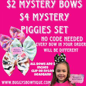 MYSTERY $2 BOWS- DISCOUNT AUTOMATIC AT CHECKOUT- TAT 2 weeks