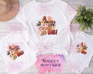 A pirates life for me Sublimation/ DTF/ BLEACHED Shirts, Onesies, Sweatshirts- MULTIPLE COLORS