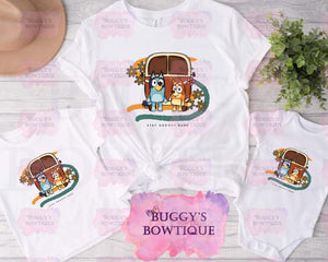 Stay groovy babe (dog) Sublimation/ DTF/ BLEACHED Shirts, Onesies, Sweatshirts- MULTIPLE COLORS