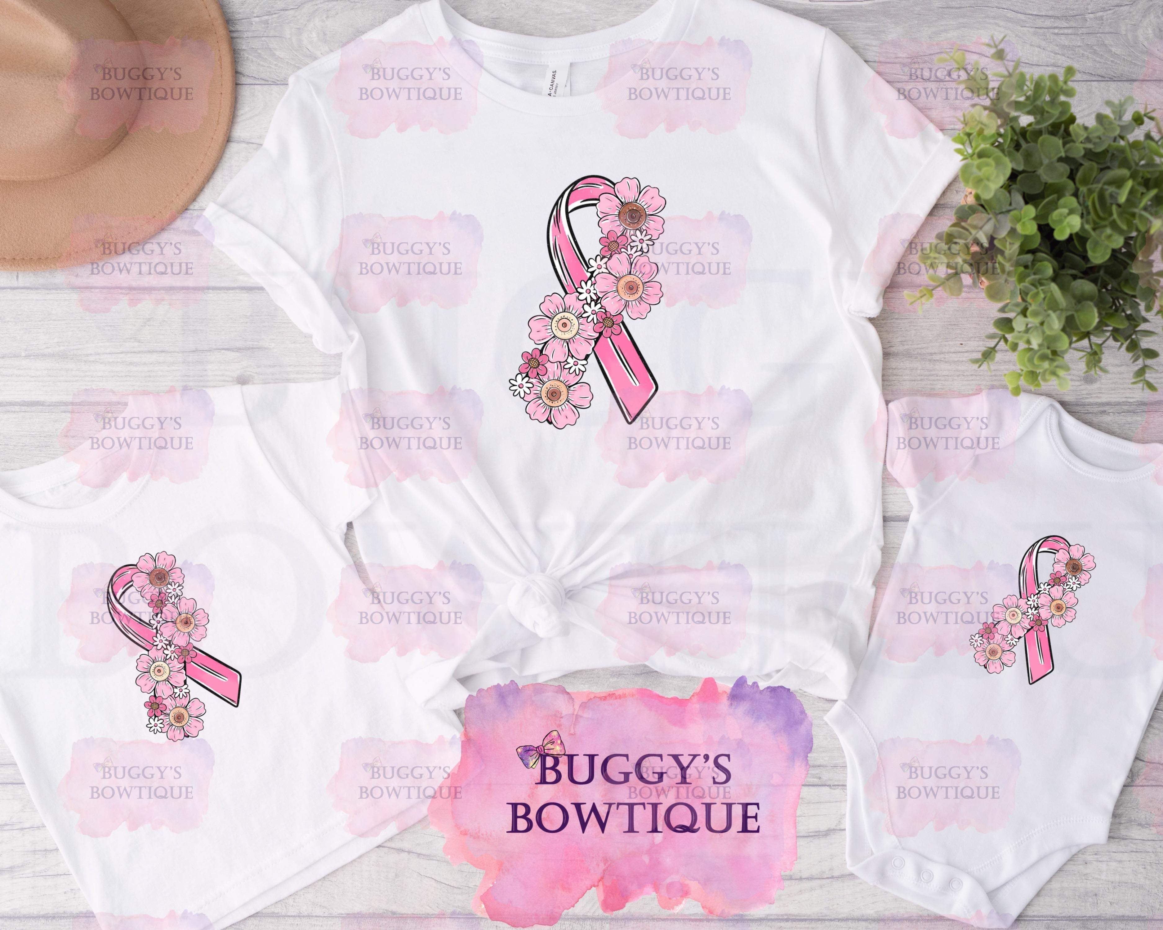 Pink ribbon Sublimation/ DTF/ BLEACHED Shirts, Onesies, Sweatshirts- MULTIPLE COLORS