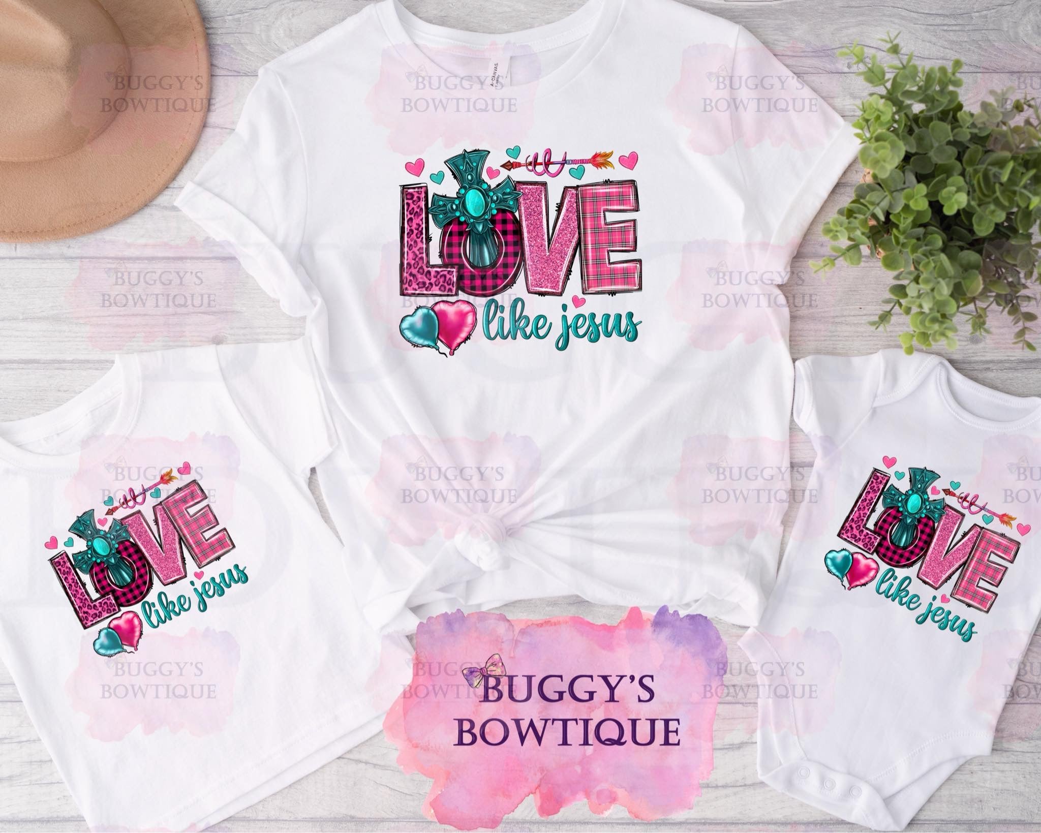 Love like Jesus Sublimation/ DTF/ BLEACHED Shirts, Onesies, Sweatshirts- MULTIPLE COLORS