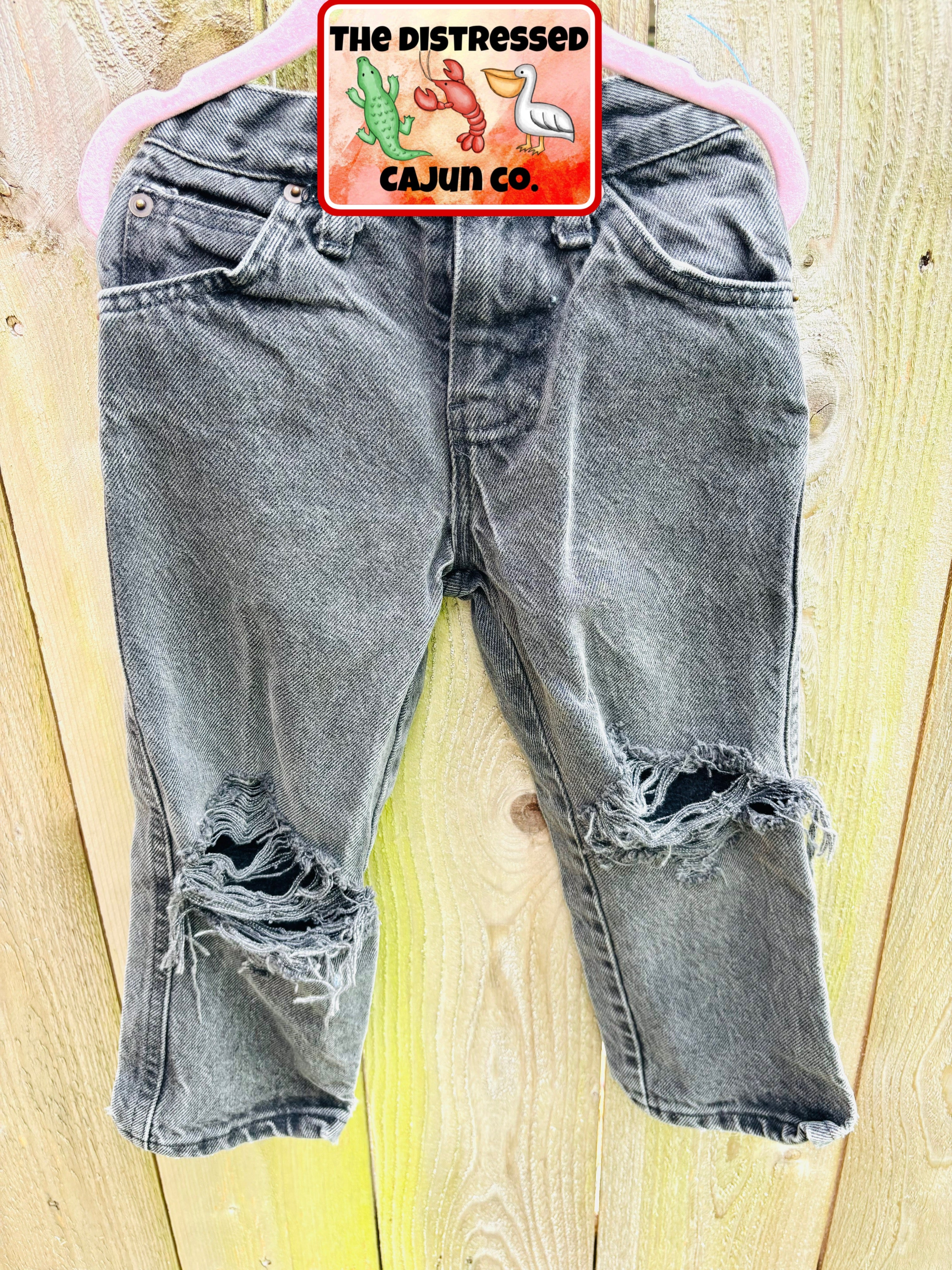 RTS Distressed Denim Size 4 Slim