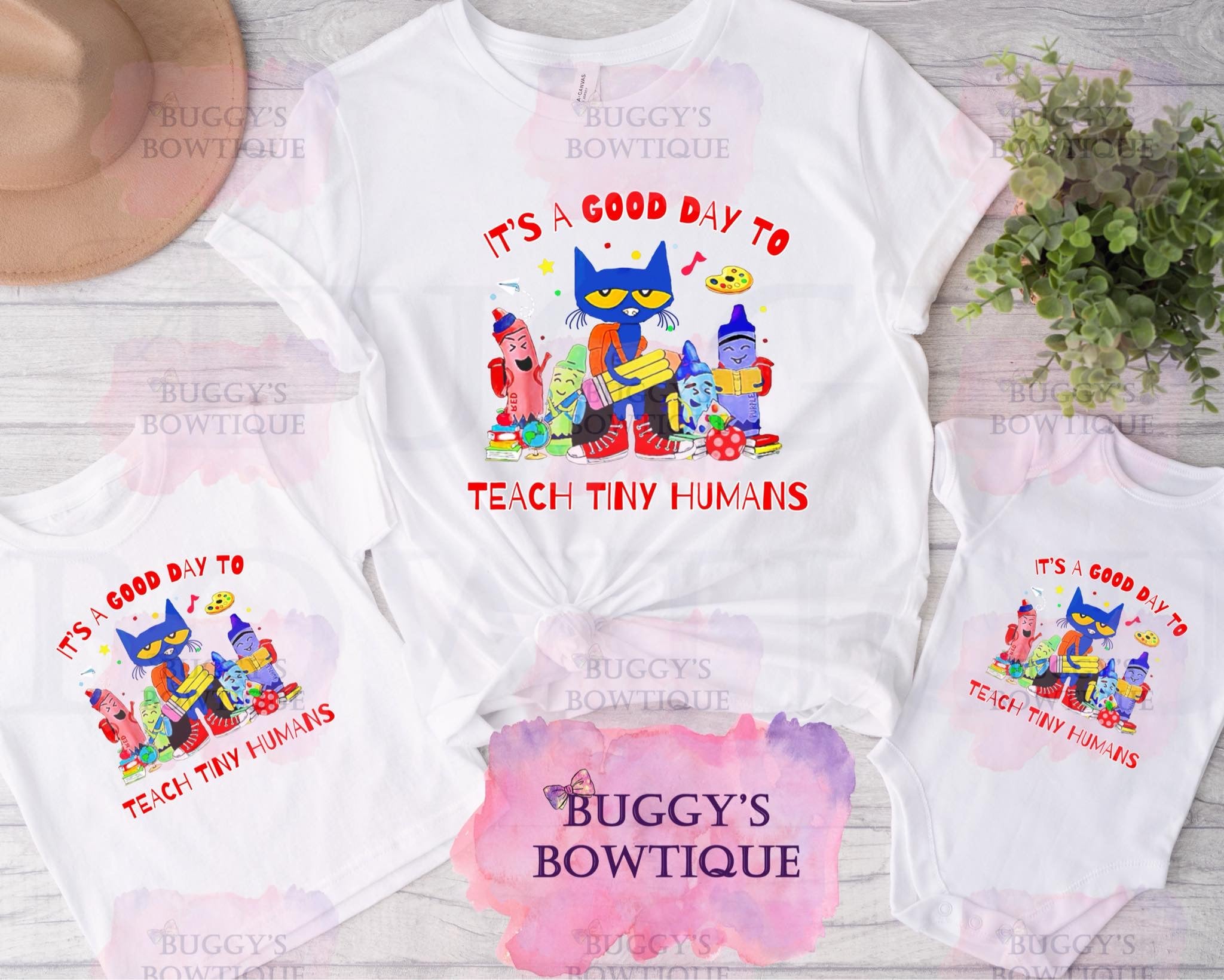 It’s a good day to teach tiny humans Sublimation / DTF/ BLEACHED Shirts, Onesies, Sweatshirts- MULTIPLE COLORS N