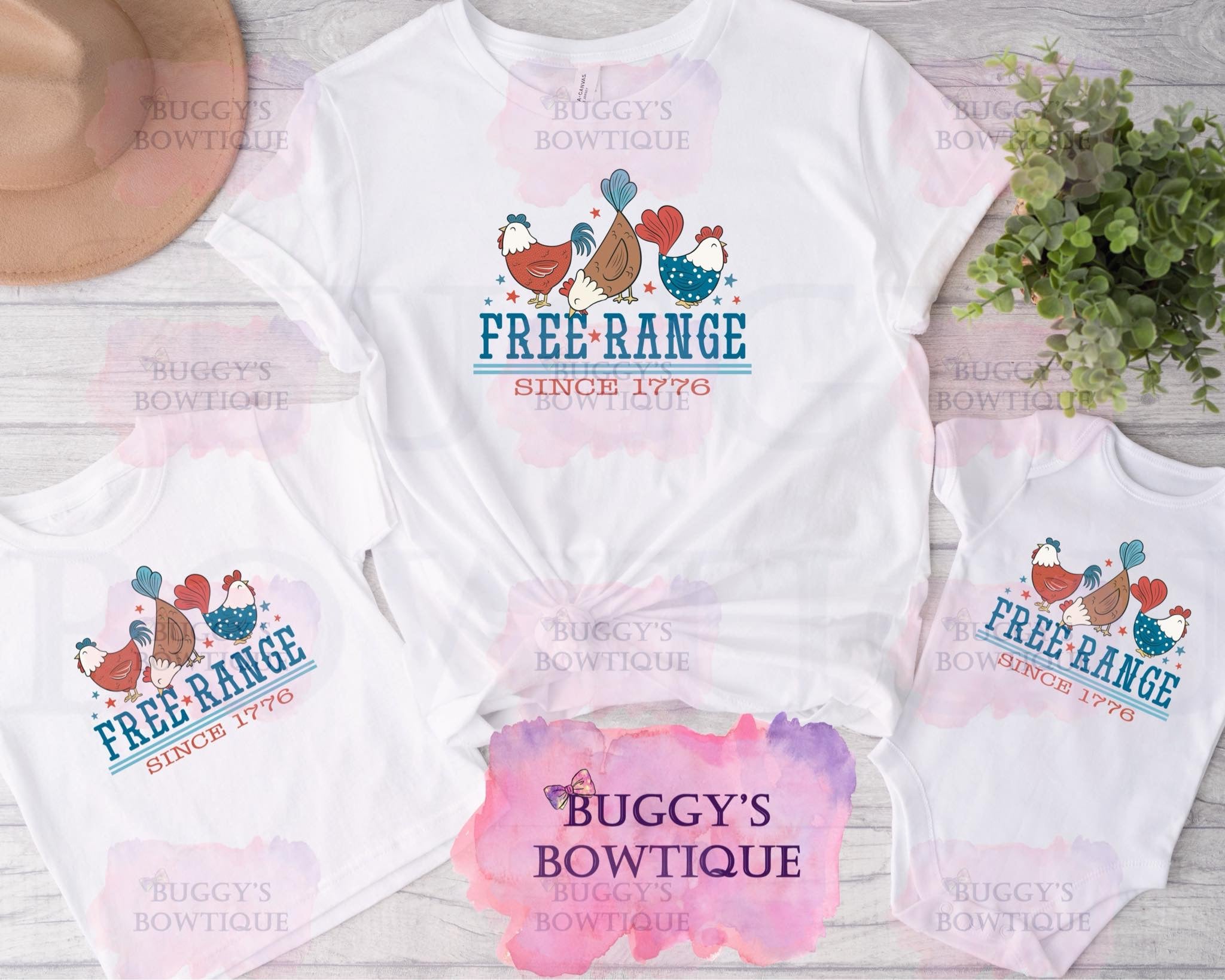 Free Range Sublimation/ DTF/ BLEACHED Shirts, Onesies, Sweatshirts- MULTIPLE COLORS