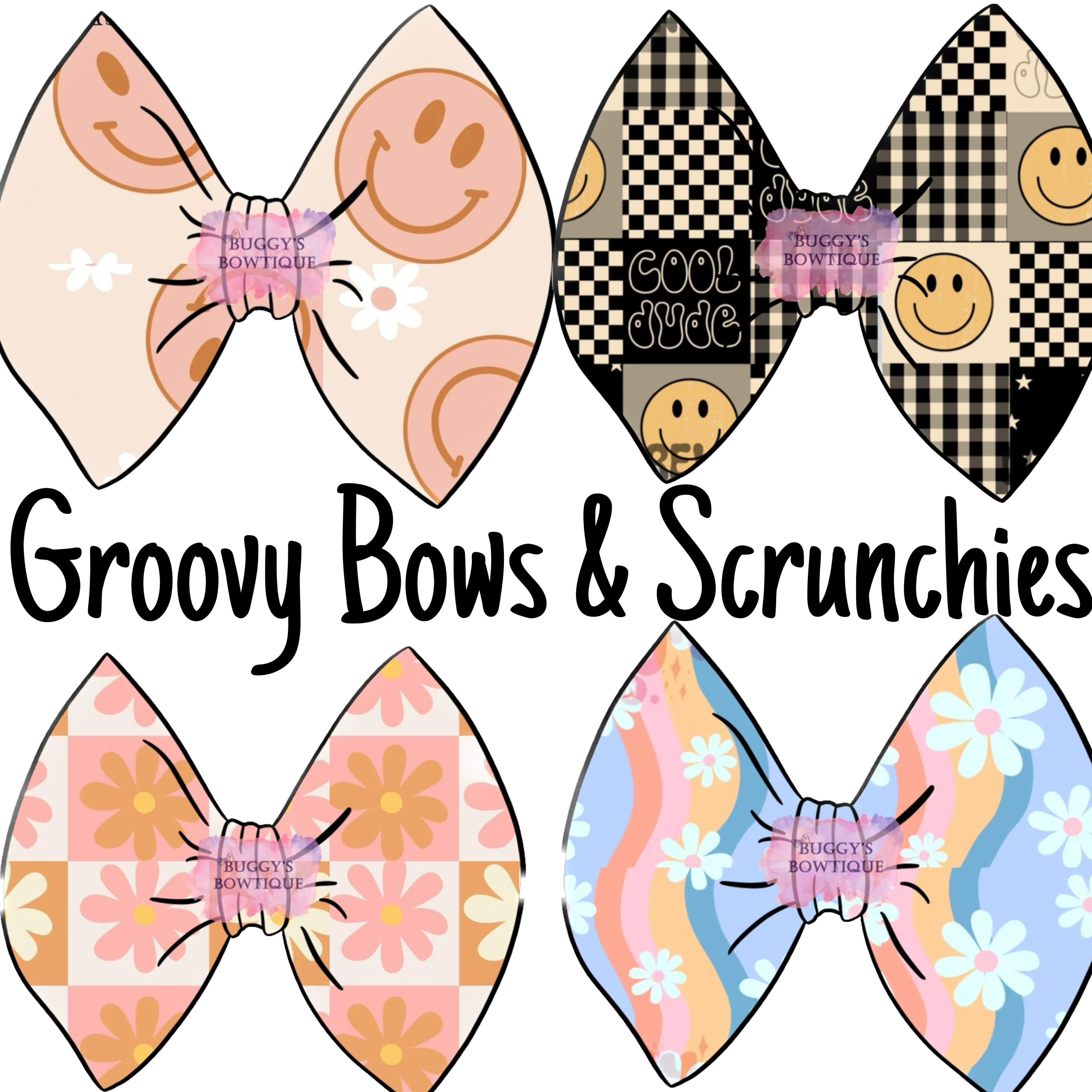 Groovy Bows and Scrunchies