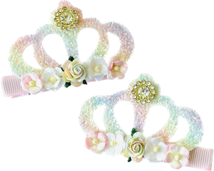 RTS Handmade Floral Crown Clips