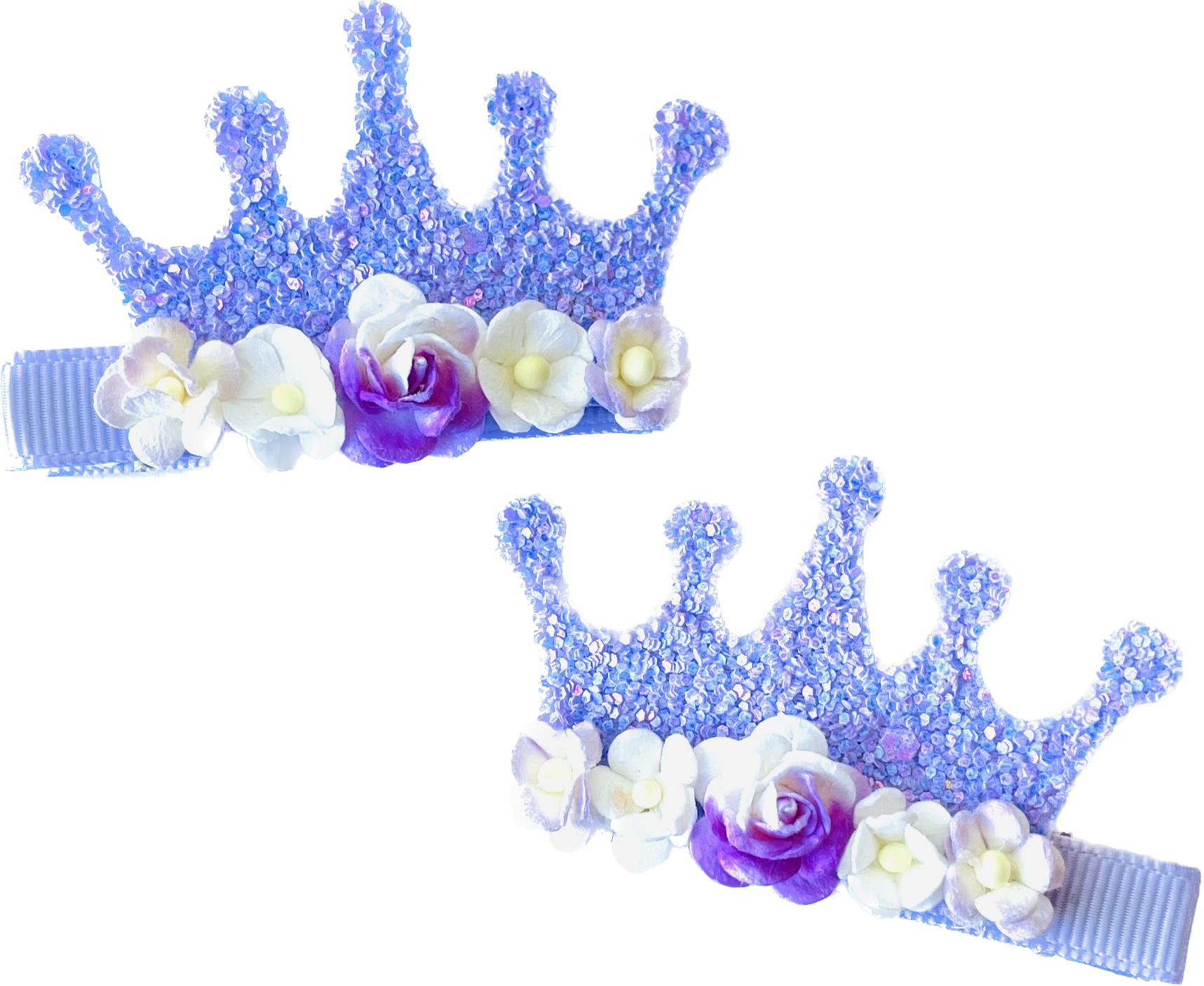 RTS Handmade Floral Crown Clips