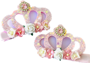 RTS Handmade Floral Crown Clips