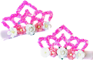 RTS Handmade Floral Crown Clips