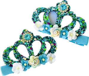 RTS Handmade Floral Crown Clips