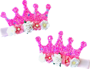 RTS Handmade Floral Crown Clips