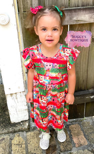 RTS Melon Baby Brushstrokes Dress