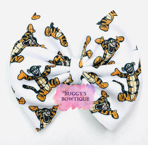 Bouncing Tiger bow/bow tie/headband/piggies/scrunchie