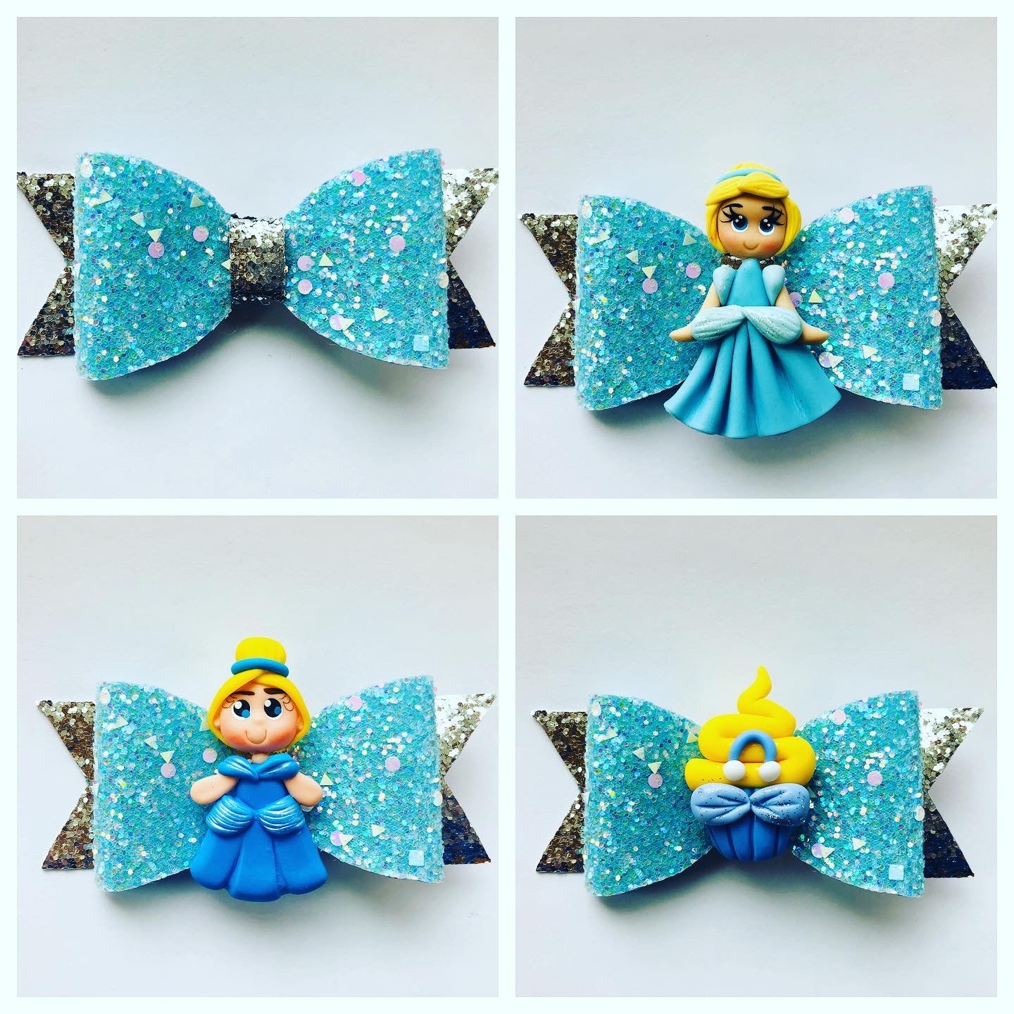 Glass slipper princess bow