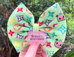 Boujee Melon Baby bow/bow tie/headband/piggies/scrunchie