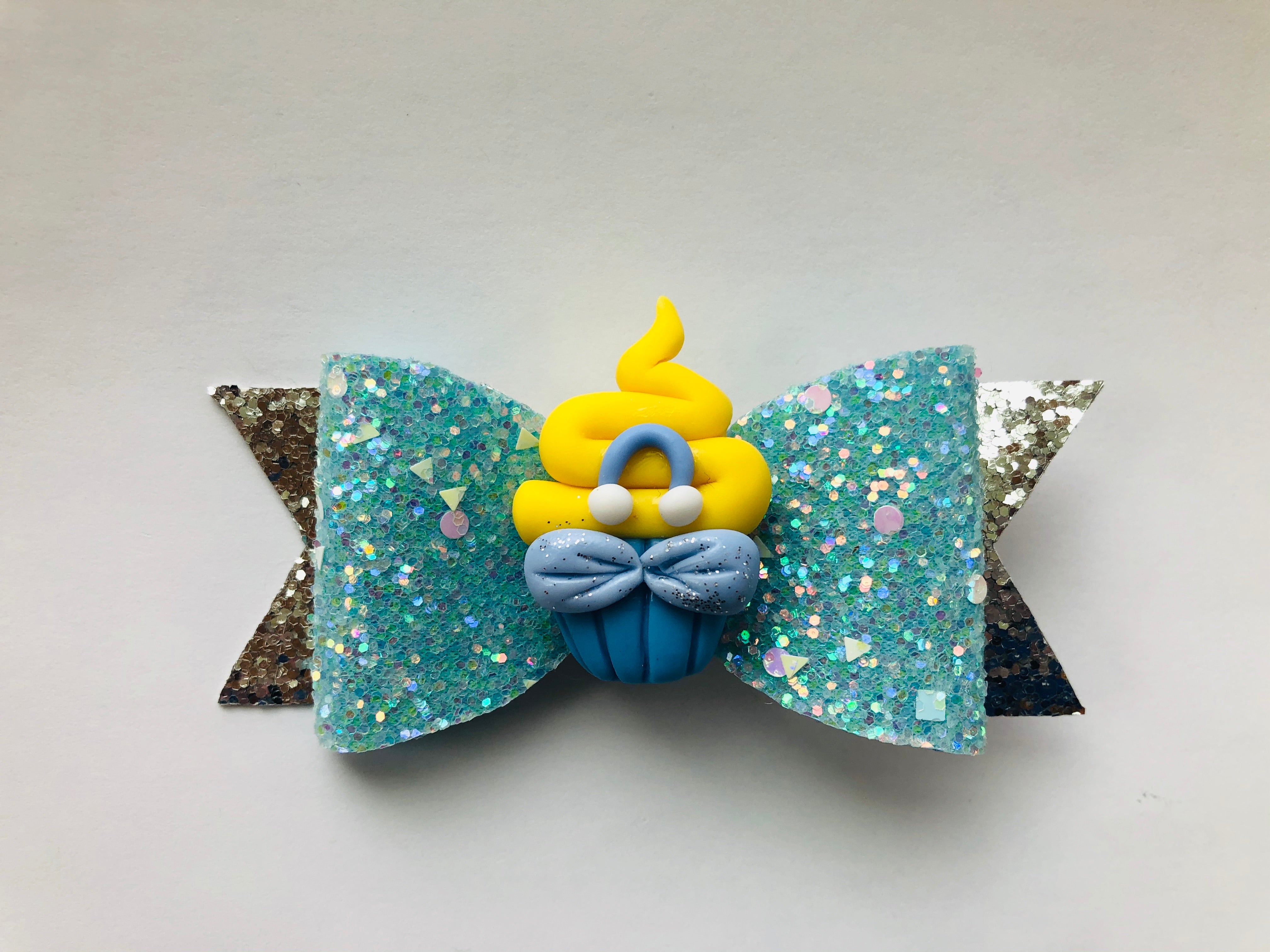 Glass slipper princess bow