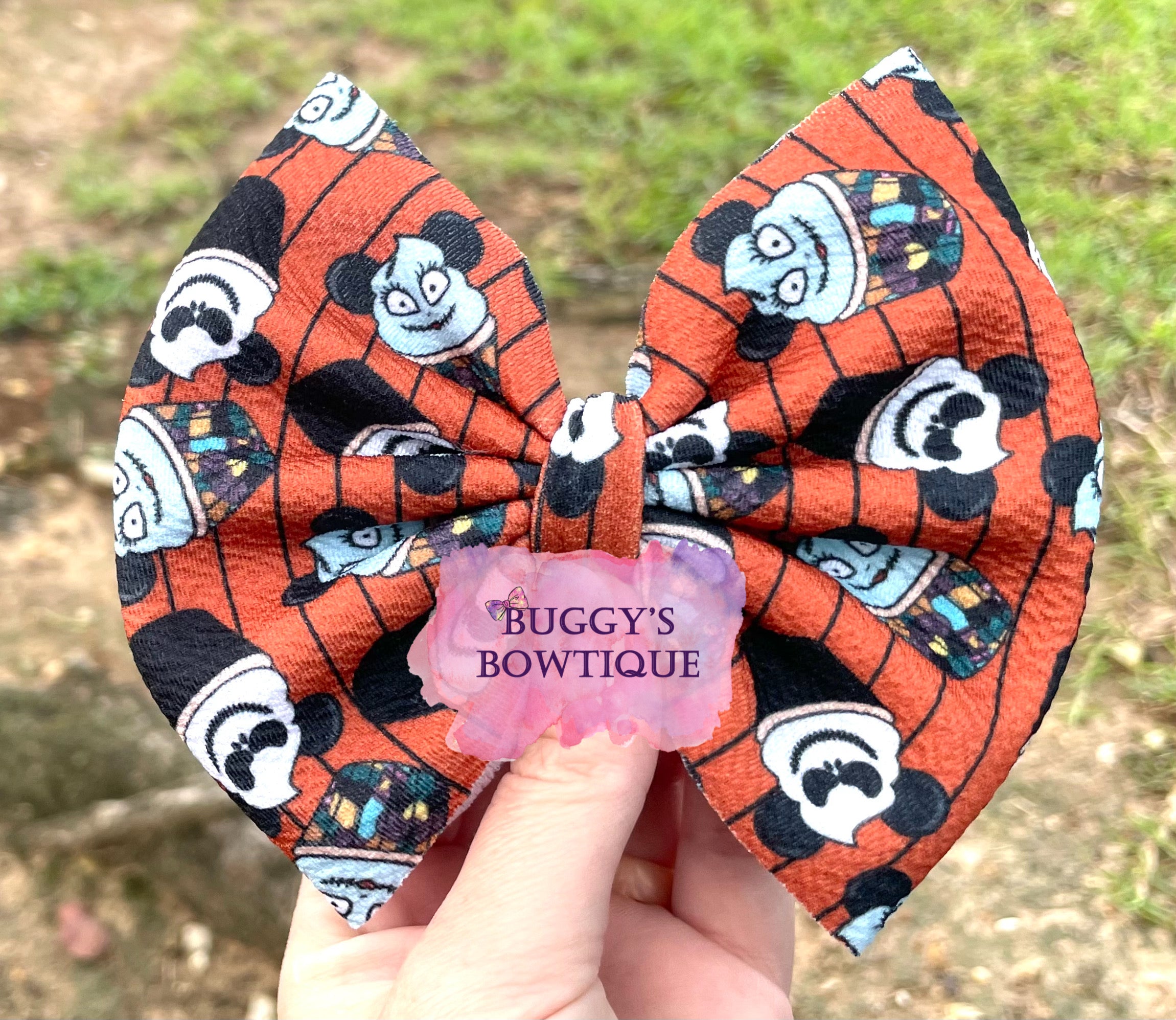 Spooky Cupcakes bow/bow tie/headband/piggies/Scrunchie/earrings