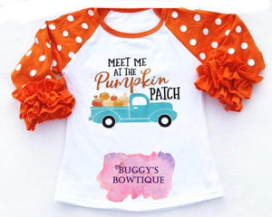 RTS Pumpkin Patch Ruffle Shirt