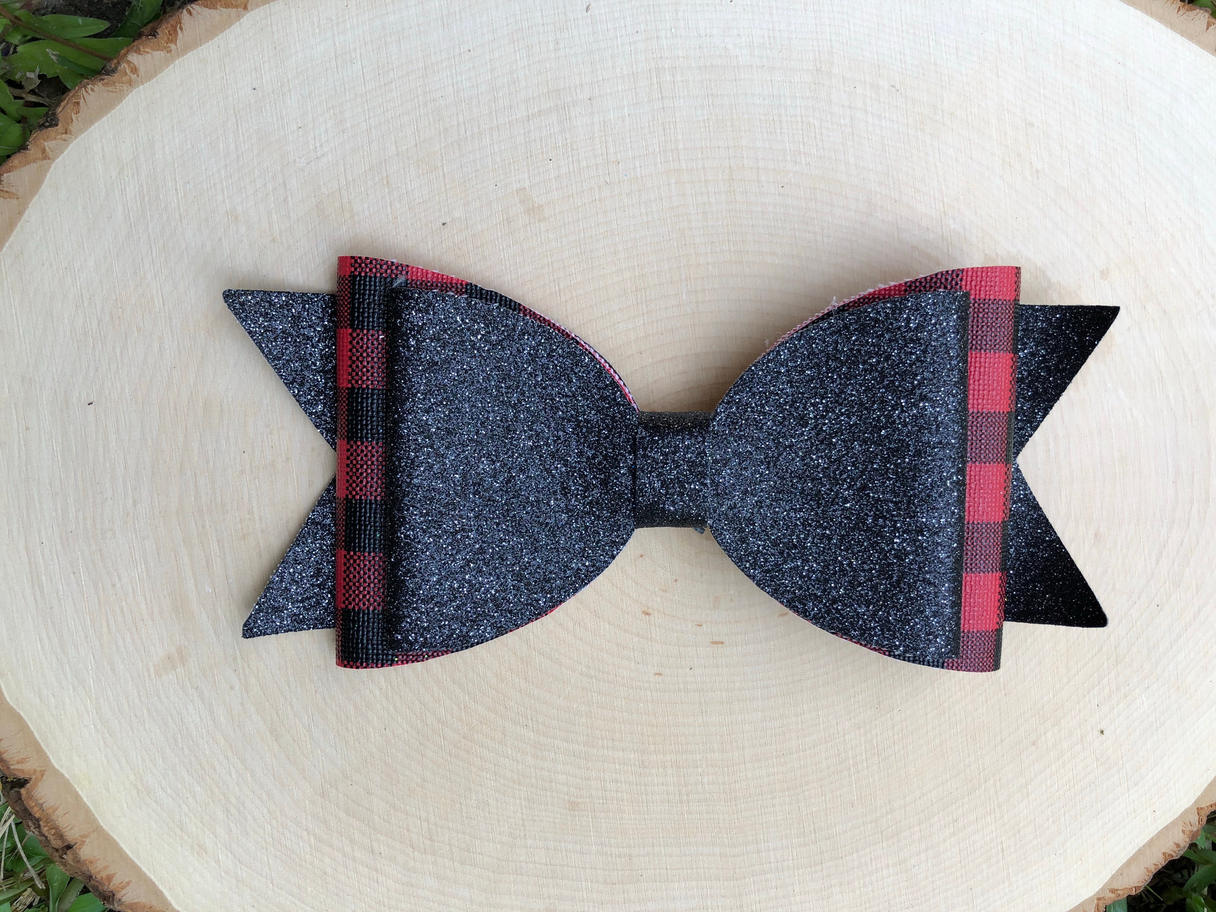 Buffalo plaid bow/bow tie/headband/piggies/Scrunchie