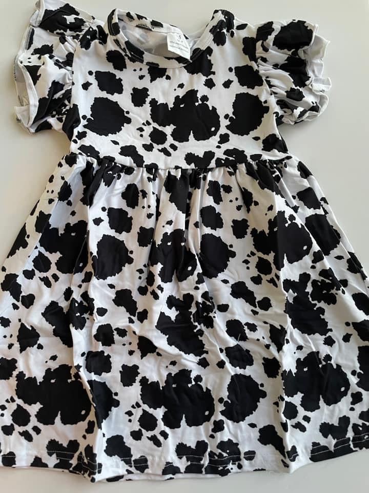 RTS Cow Print Dress