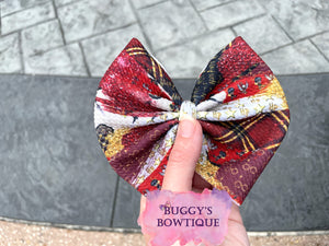 Wizard inspired bow/bow tie/headband/piggies/Scrunchie