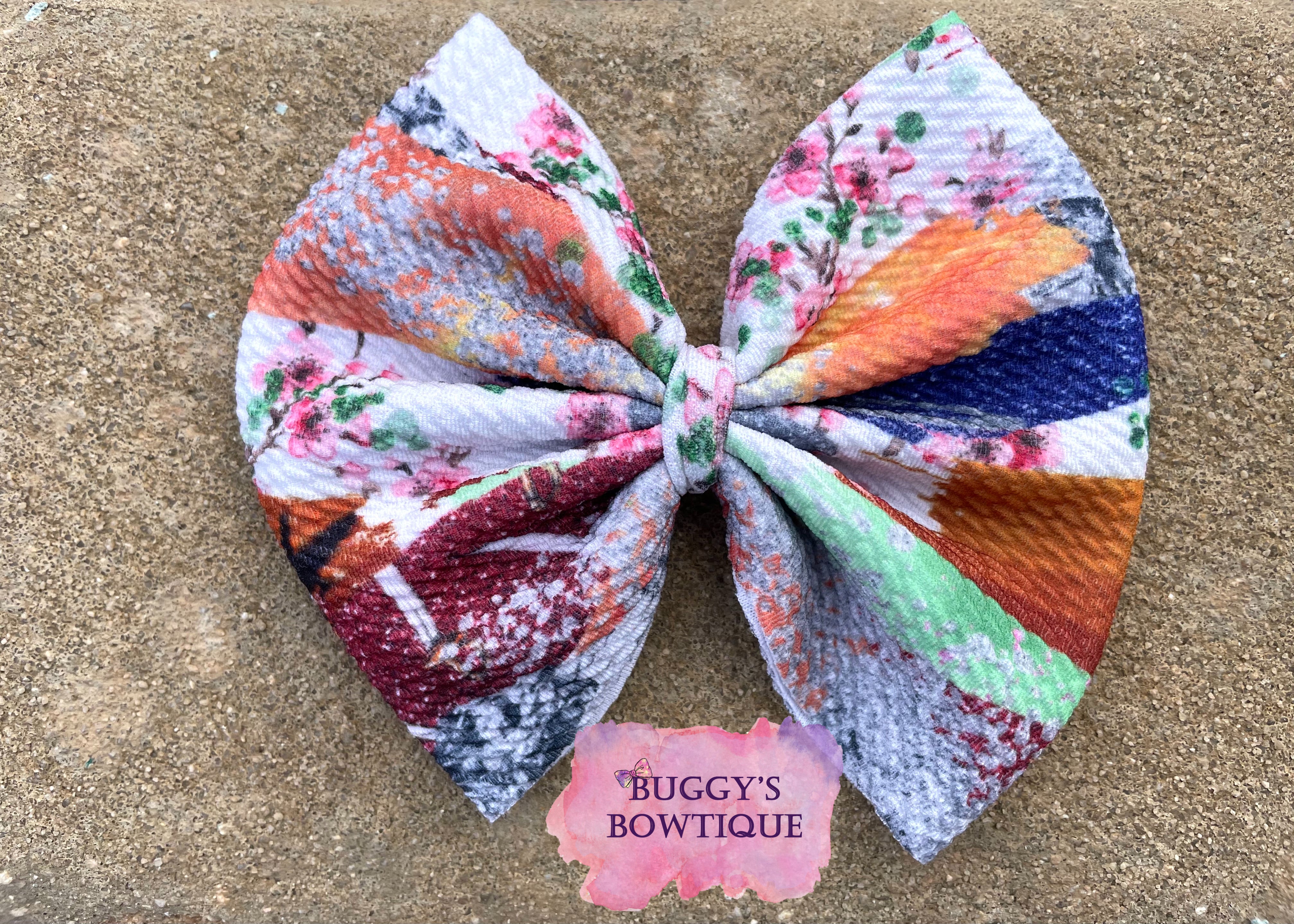 Warrior Princess inspired bow/bow tie/headband/piggies/Scrunchie