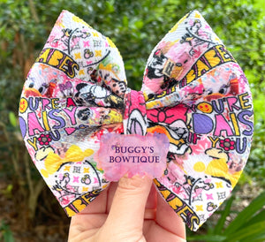 Duck Collage bow/bow tie/headband/piggies/scrunchie