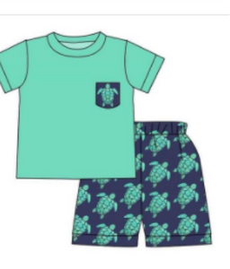 RTS Turtle Shorts Set