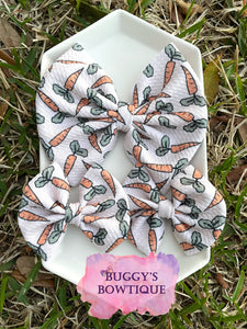 Simple Carrots bow/bow tie/headband/piggies/scrunchie