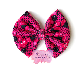 Ladybug bow/bow tie/headband/piggies/scrunchie