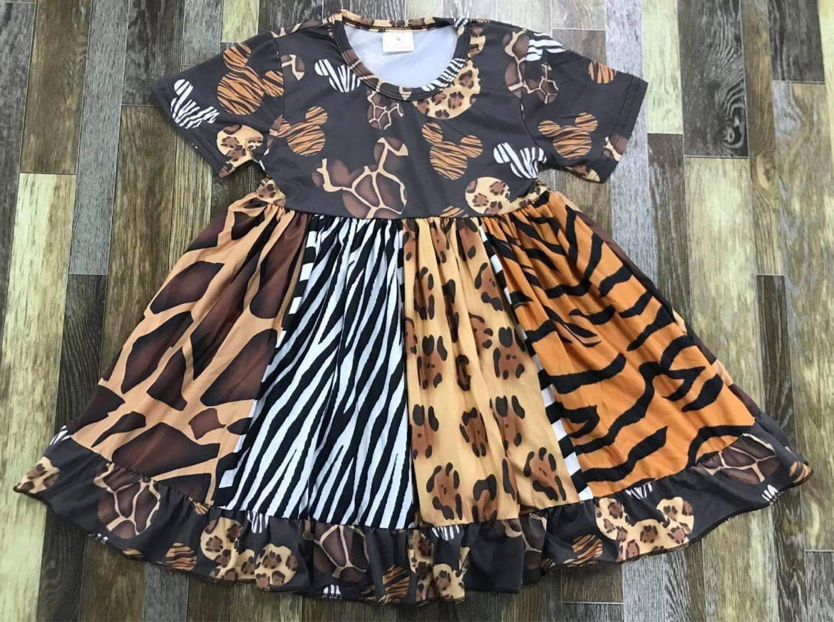 RTS Mouse Animal Print Dress