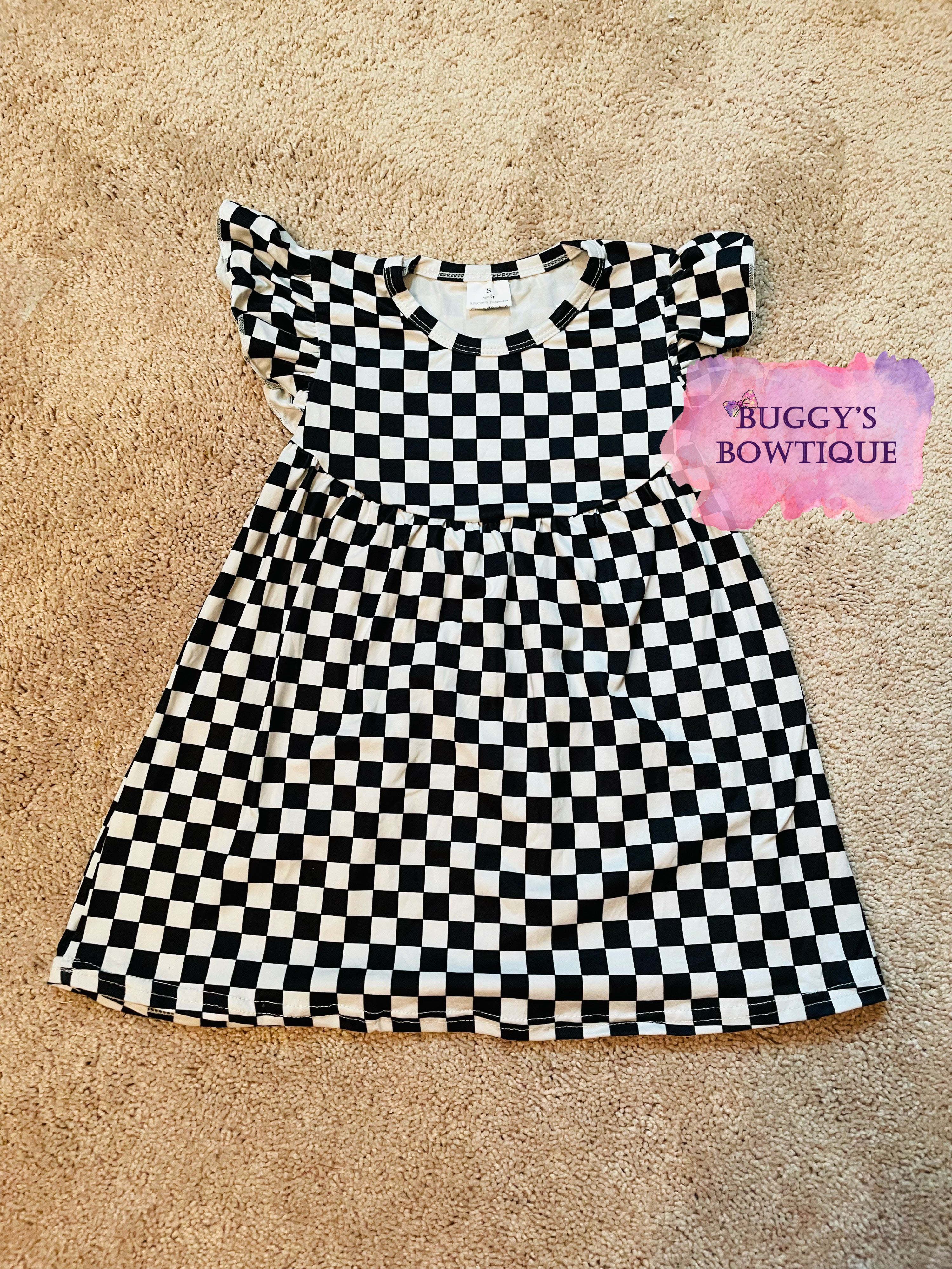 RTS Checkered Racing Pearl Dress