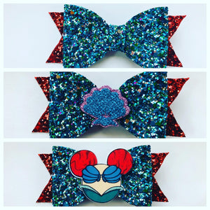 Mermaid princess bow