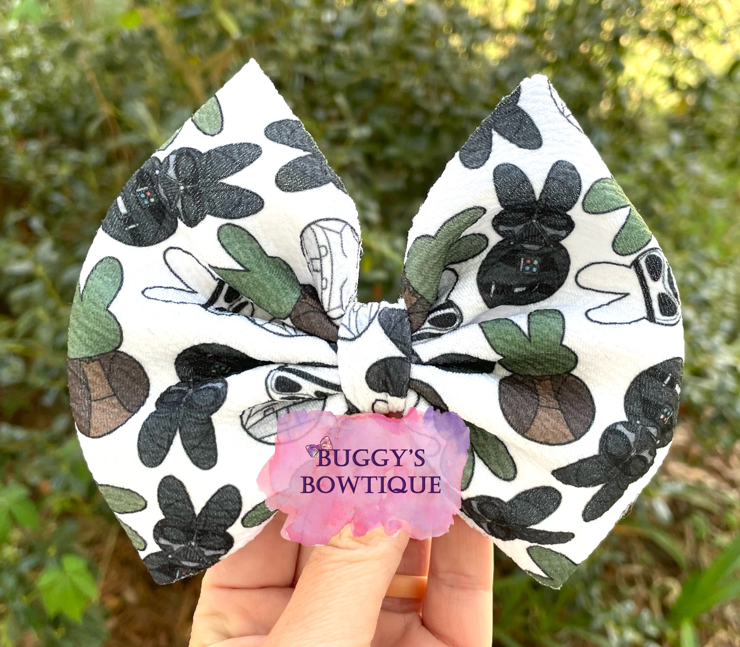 Space Bunnies bow/bow tie/headband/piggies/scrunchie- MATCHING SHIRTS AVAILABLE