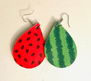 Double Layer Watermelon Bow and Earrings