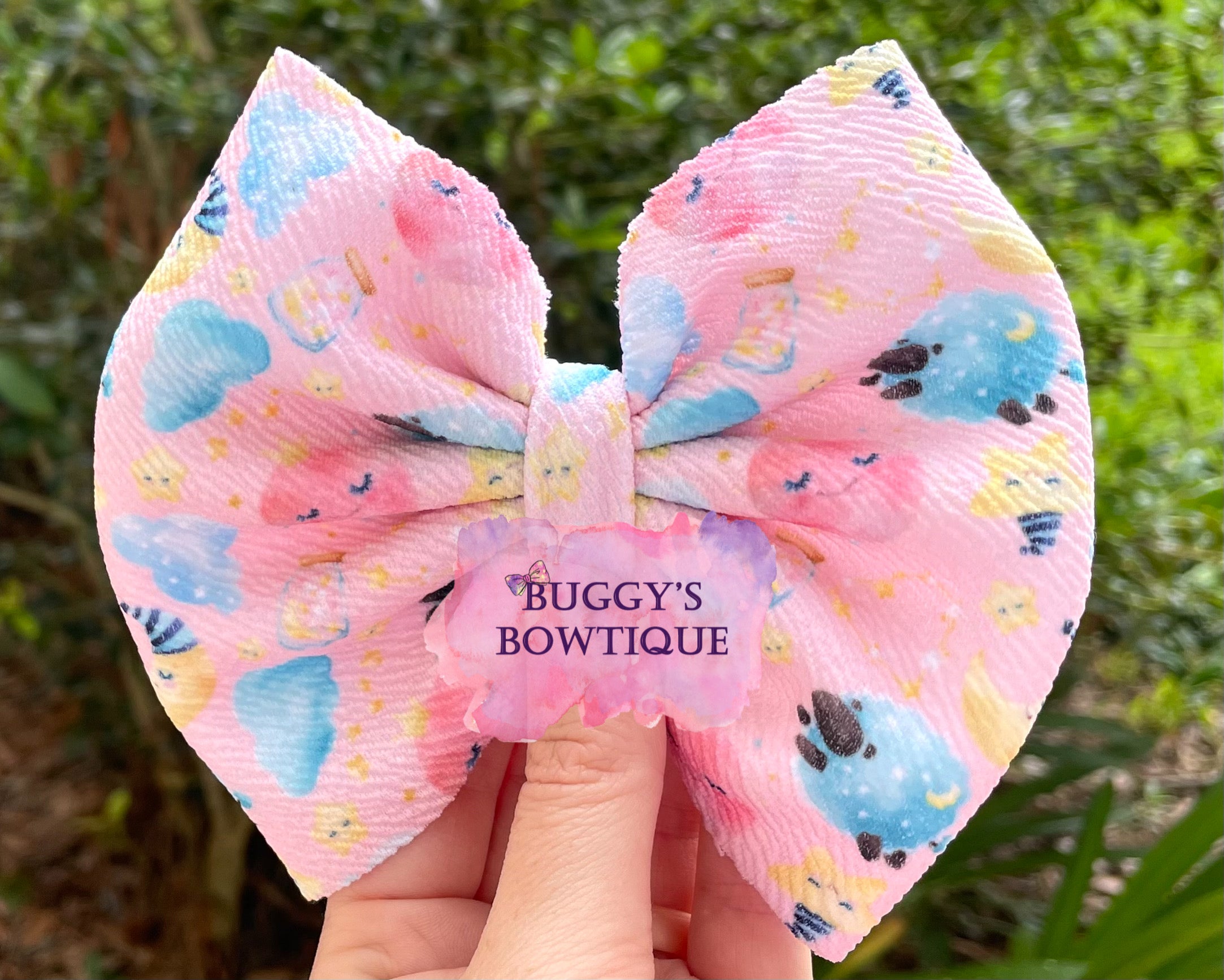 Sweet Dreams bow/bow tie/headband/piggies/scrunchie