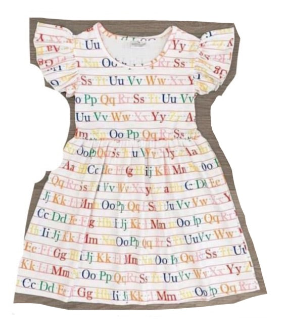 RTS Back to School Alphabet Dress